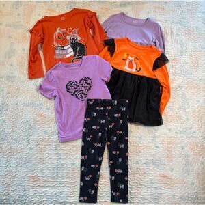 Toddler Girl 4T Fall Halloween Outfit Bundle Carter’s Cat & Jack